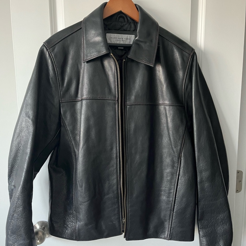 Men's Black Leather Jacket